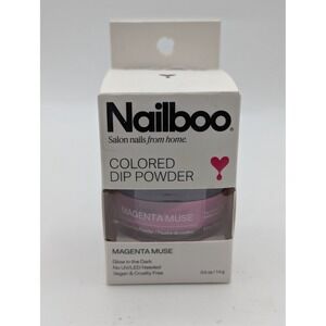 Nailboo Magenta Muse Colored Dip Powder Glow in the Dark Pink 0.5oz 14g New